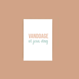 Postkaart Vandoage ist joen dag / Atelier Moomade